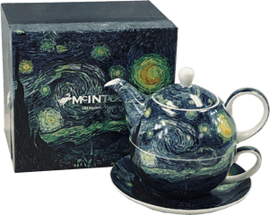 Van Gogh Starry Night Tea For One Mcintosh Trading - Van Gogh Tea Set Png