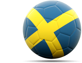 Football Icon - Sweden Flag Soccer Ball Png