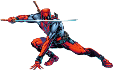 Deadpool Comic Transparent File Png Play - Comic Full Body Deadpool Drawing