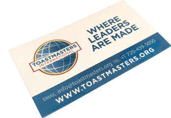 Promotional Magnet - Toastmasters International Png