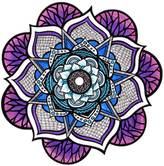 Tumblr Flower Mandala Chrome Theme - Themebeta Mandalas Hd Png