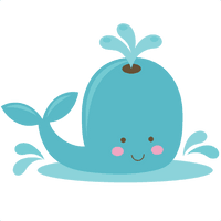 Cute Whale Transparent - Free PNG