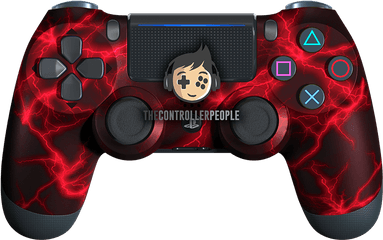 Red Lightning Ps4 Controller Png