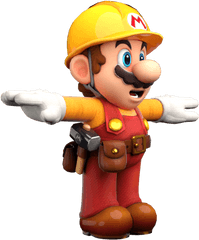 Nintendo Switch - Super Mario Odyssey Mario Builder Mario T Pose Png