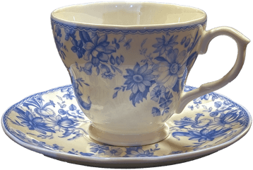 Download Hd Blue And White China Cup Saucer Teacup - China Tea Cup Png