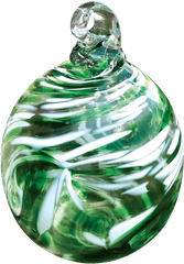 2019 Christmas Ornament - Green And White Bouncy Ball Png