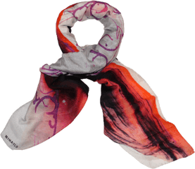 Download Hd Red Scarf Png Transparent - Scarf