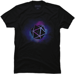 Fire D20 T Shirt By Violetwolf Design Humans - Black Clover Tee Shirts Png