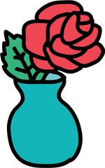 Download Wilted Flower Emoji Iphone The - Vase Full Flower Vase Cartoon Png