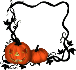 Clip Art Pumpkin Image - Halloween Frame Png Transparent