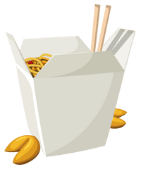 Chinese Food In Box Png Vector Clipart - Chinese Food Box Png