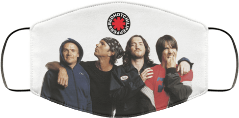 Red Hot Chili Peppers Band Face Mask Washable Reusable - Red Hot Chili Peppers Png