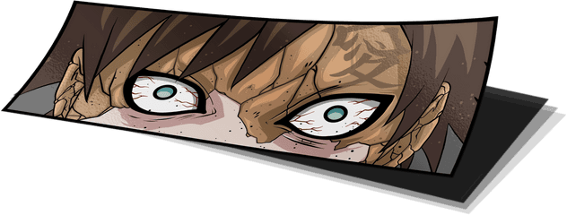 Gaara Eyes Blood Lust Box Slap - Cartoon Png