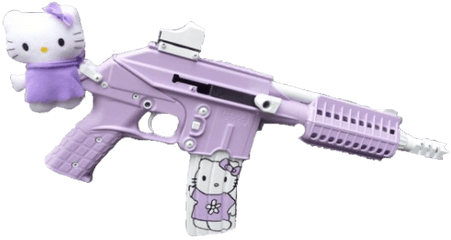 Handgun Vaporwave Transparent Png - Hello Kitty Gun Transparent