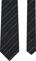 Download Hd Black Stripe Tie 7cm - Solid Png