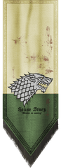 Download House Stark Banner By Andy - Butnariu Winter Is House Stark Banner Png