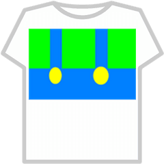 Luigi Overallspng - Roblox Transparent Roblox T Shirt Template