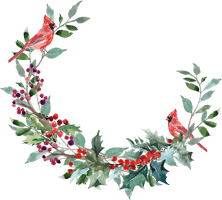 Watercolor Picture Wreath Christmas Free HD Image - Free PNG