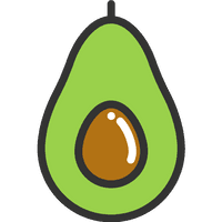 Vector Avocado Free Transparent Image HQ - Free PNG