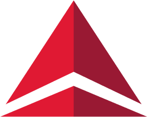 Red White Triangle Logo - Symbol Delta Airlines Logo Png