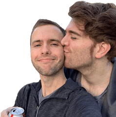 Shanedawson Rylandadams Youtubers Pngs - Shane Dawson Ryland Adams Kiss