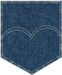 Download Fabric Stitches Png Library - Jeans Back Pocket Png Jean Pocket Png