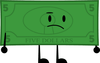 5 Dollar Bill - Clip Art Png