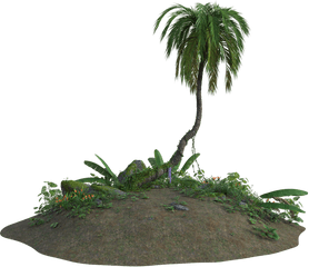 Tropical Sand 3d - 3d Plants Transparent Png