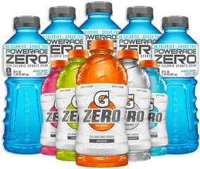 Surpasses Powerade Zero In Dollar Sales - Zero Gatorade And Powerade Png