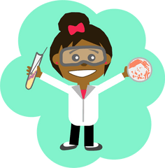 Girl Clipart Ponytail Transparent Free For - Scientist Clipart Png