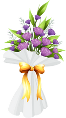 Library Of Svg Royalty Free Bunch Flowers Png Files - Clipart Flower Bouquet Png