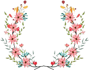 Pin De Siti Idayu Em Gift Cards Estampas Frame Floral Jarros - Flower Crown Png Draw