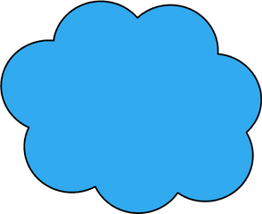 Blue Cloud Png Svg Clip Art For Web - Blue Cloud Outline