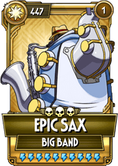 Skullgirls Big Band Epic Sax - Skullgirls Big Band Saxophone Png