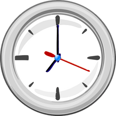 Gold Pocket Watch Clock - Wall Clock Clipart Png