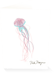 Pink Jellyfish - Sketch Png