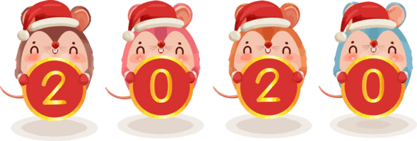 New Years 2020 Emoticon Cartoon Smile For Happy Year Background - Free PNG