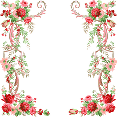 Border Design Png - Flower Graphic Design 204684 Vippng Floral Border Design Png