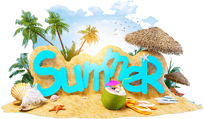 Download Summer Holiday Beach Vacation - Summer Holiday Png