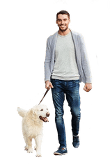 Man Walking Dog Png Official Psds - Man Walking Dog Png