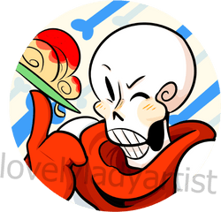 Undertale Papyrus Button - Fictional Character Png