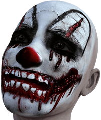 Evil Face Halloween Transparent Png - Scary Clown Transparent Background