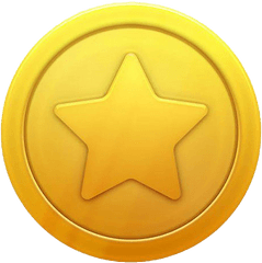 Star Game Gold Coin Png All - Game Gold Coin Png