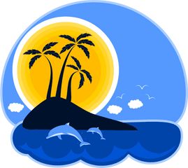 Tropical Island Clipart Png Graphic - Family Reunion Logo Design