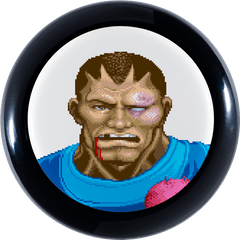 Super Street Fighter Ii Turbo Defeated Sanwa Denshi 30mm - Balrog Street Fighter Turbo Png