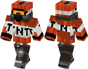 Tnt Soldier - Gamer Skin De Minecraft Png