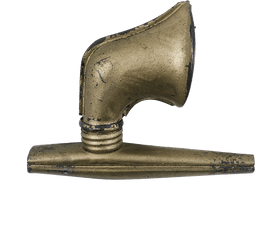 Metal Kazoo With Wahoo Horn Png