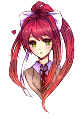 Monika Png Ddlc - Ddlc Fanart Monika