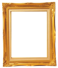 Square Golden Light Download Hd Png - Fancy Picture Frame Transparent