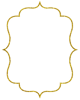 Photos Frame Gold Invitation PNG Free Photo